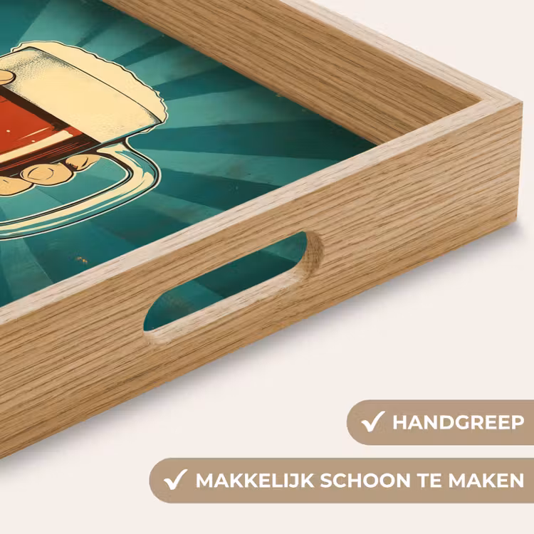 Dienblad - Bierglas - Schuim - Retro - Groen — 8