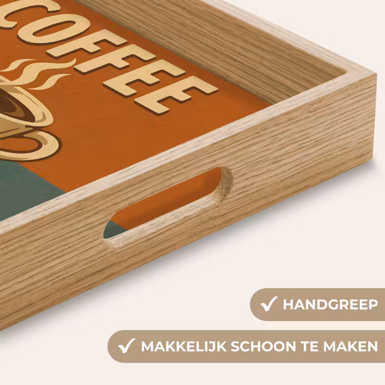 Dienblad - Koffie - Kop - Vintage - Quote — 8
