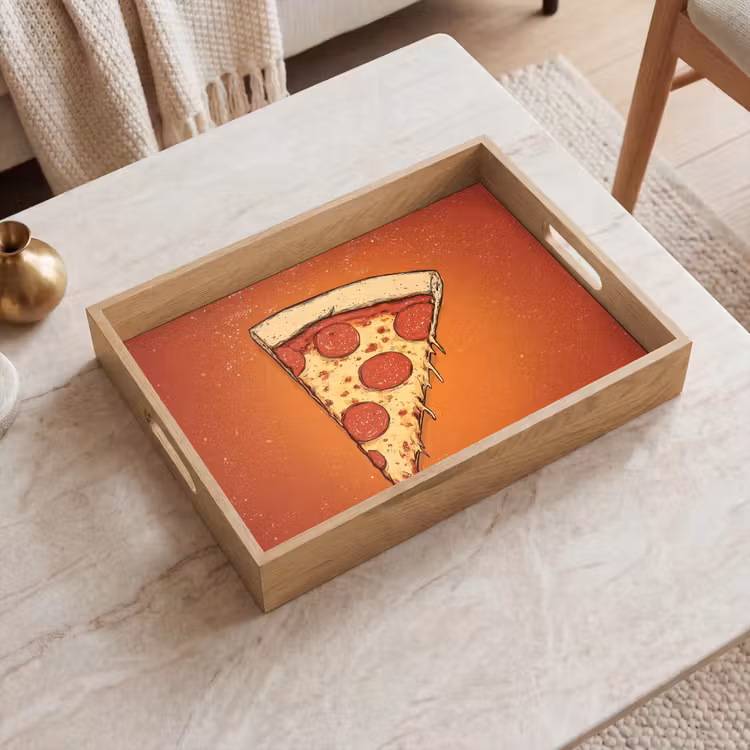 Dienblad - Pizza - Kaas - Rood - Pepperoni — 2