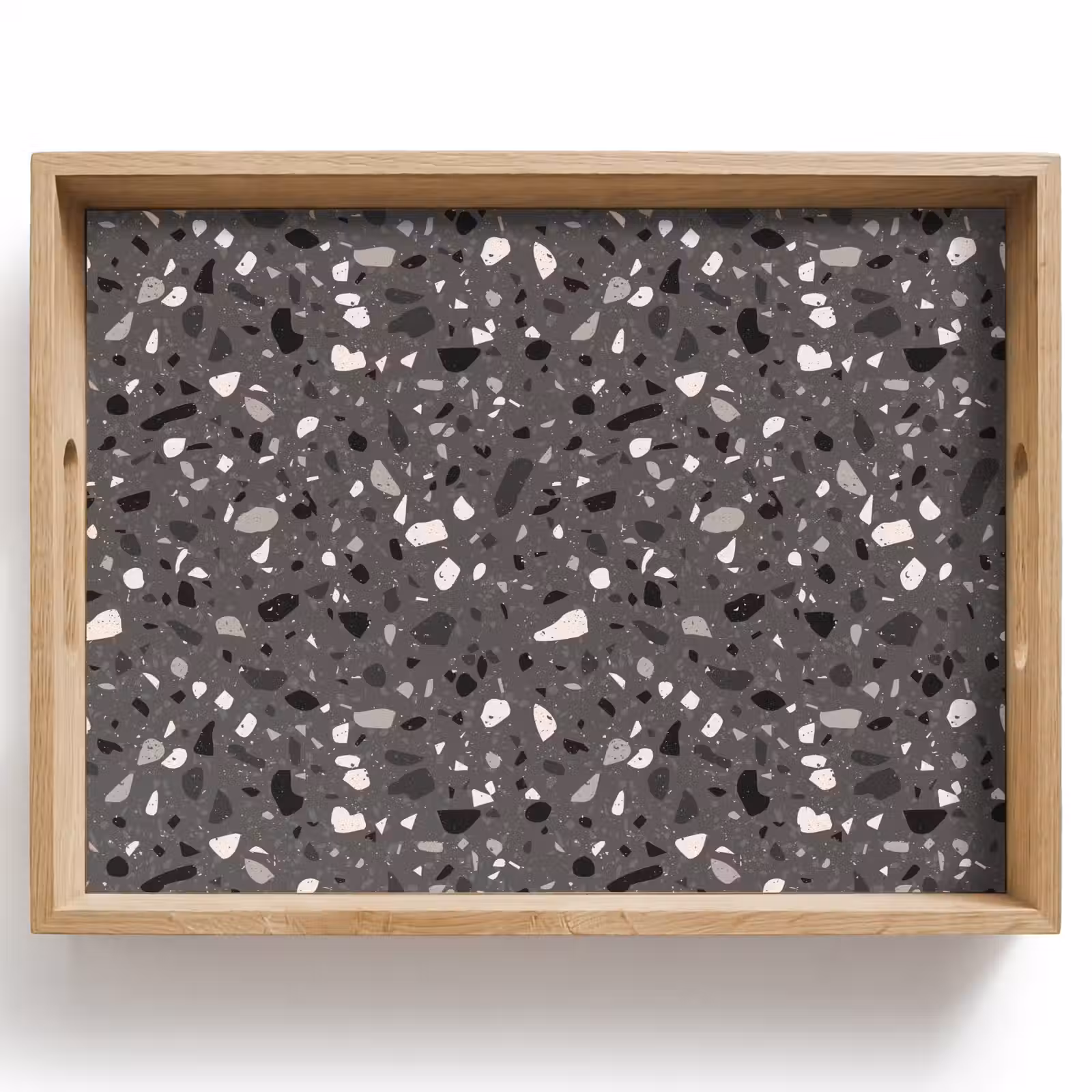 Dienblad - Terrazzo - Patroon - Grijs — 1