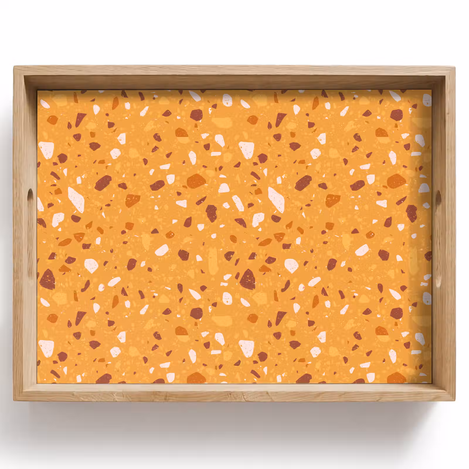 Dienblad - Terrazzo - Patroon - Okergeel — 1