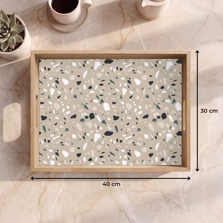 Dienblad - Terrazzo - Patroon - Groen — 7