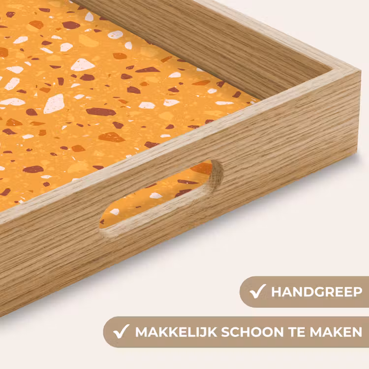 Dienblad - Terrazzo - Patroon - Okergeel — 8