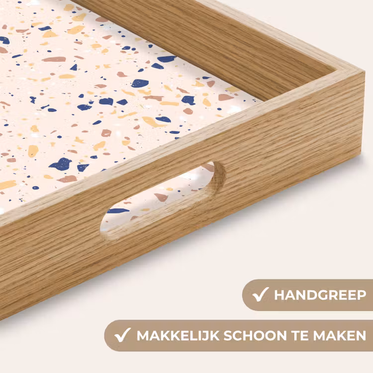 Dienblad - Terrazzo - Patroon - Kleurrijk - Indigo — 8