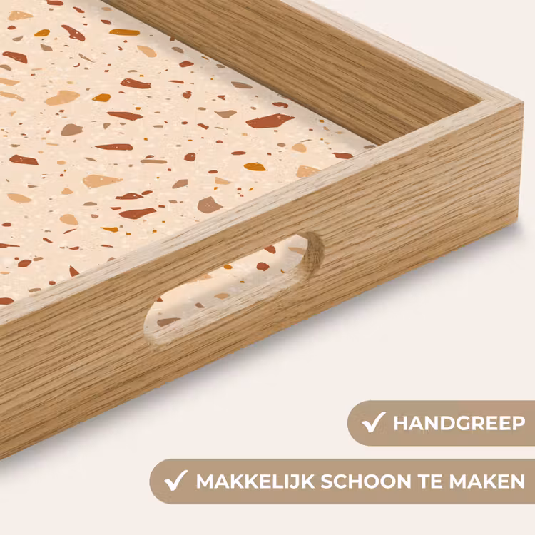 Dienblad - Terrazzo - Patroon - Kleurrijk - Steen — 8