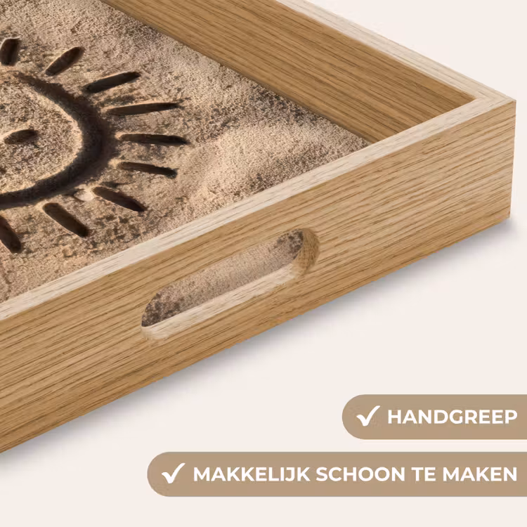 Dienblad - Gezichtje - Zon - Zand - Getekend — 8