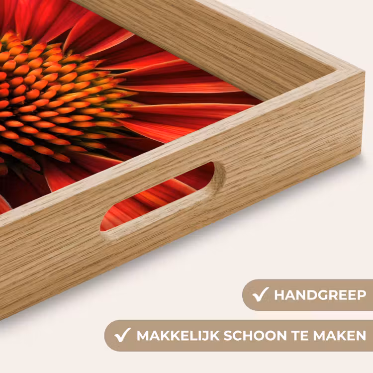 Dienblad - Close up - Bloem- Rood — 8
