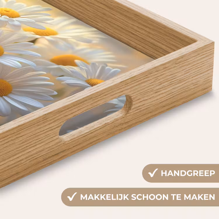 Dienblad - Madeliefjes - Wit - Zonlicht — 8