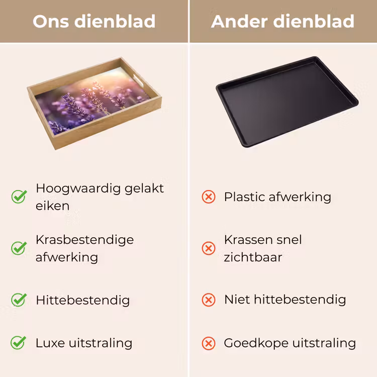 Dienblad - Lavendelbloemen - Paars - Zonlicht — 9