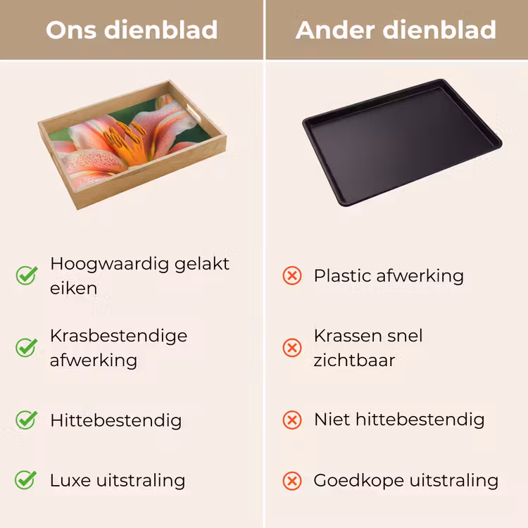 Dienblad - Lelie - Close up - Lichtroze — 9