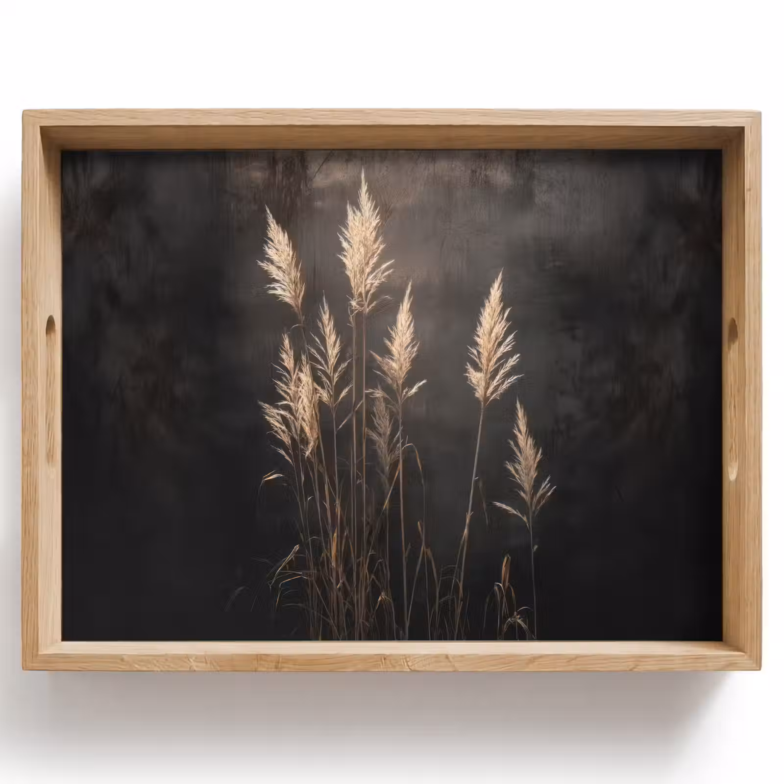 Dienblad - Siergras - Pluimen - Verlichting - Zwart — 1