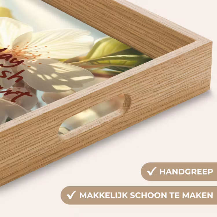 Dienblad - Bloesems - Zonlicht - Quote - Wit — 8