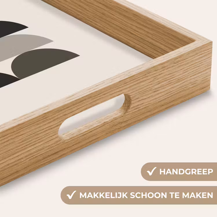 Dienblad - Halve cirkels - Aardetinten - Grafisch — 8