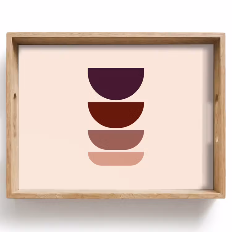 Dienblad - Harmonieus - Symmetrisch - Rood — 1