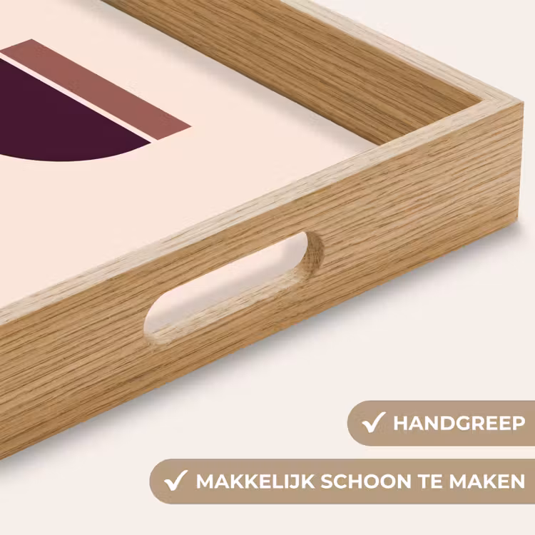 Dienblad - Zandloper - Symmetrisch - Rood - Paars — 8