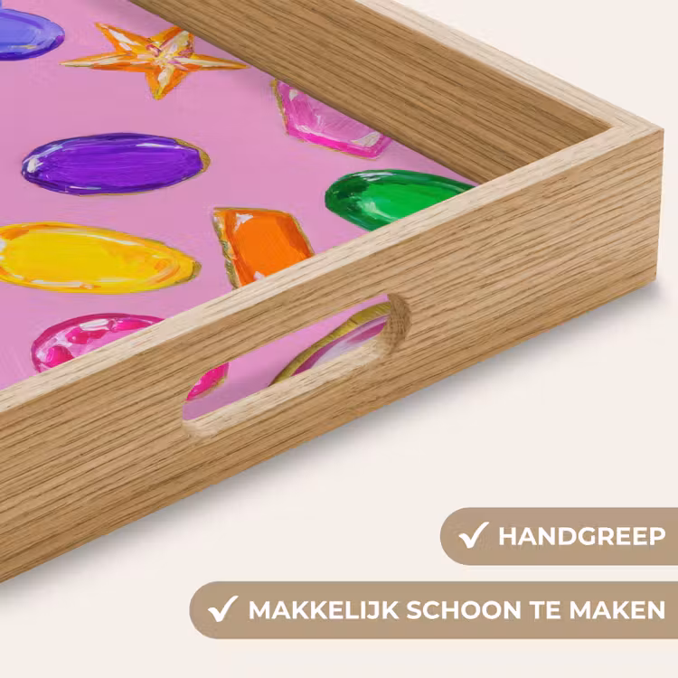 Dienblad - Edelstenen - Vormen - Hartje - Kleurrijk — 8