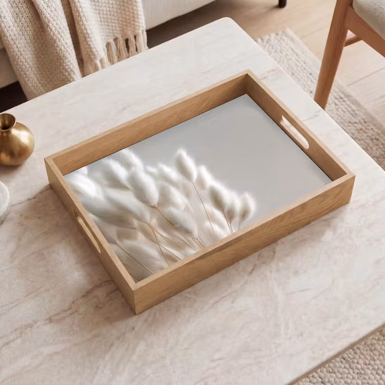 Dienblad - Pluimen - Beige - Minimalistisch — 2