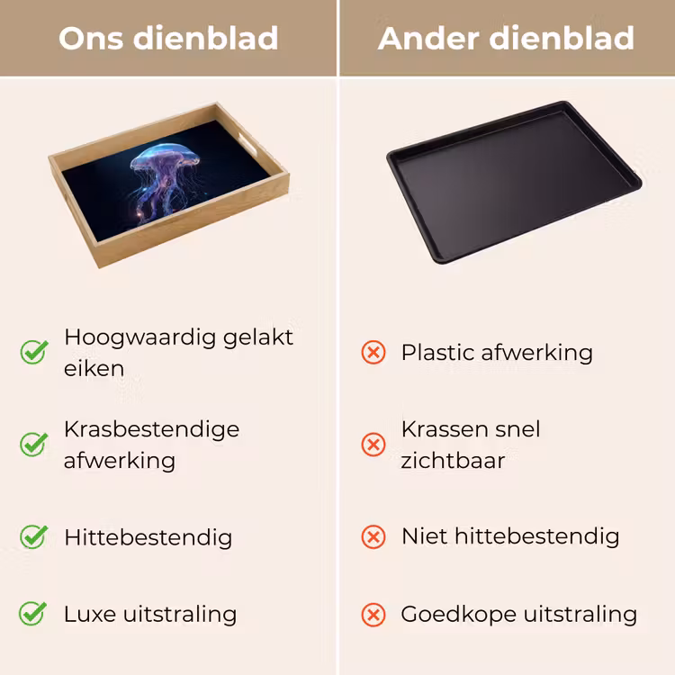 Dienblad - Tentakels - Kwal - Paars - Sprankeling — 9