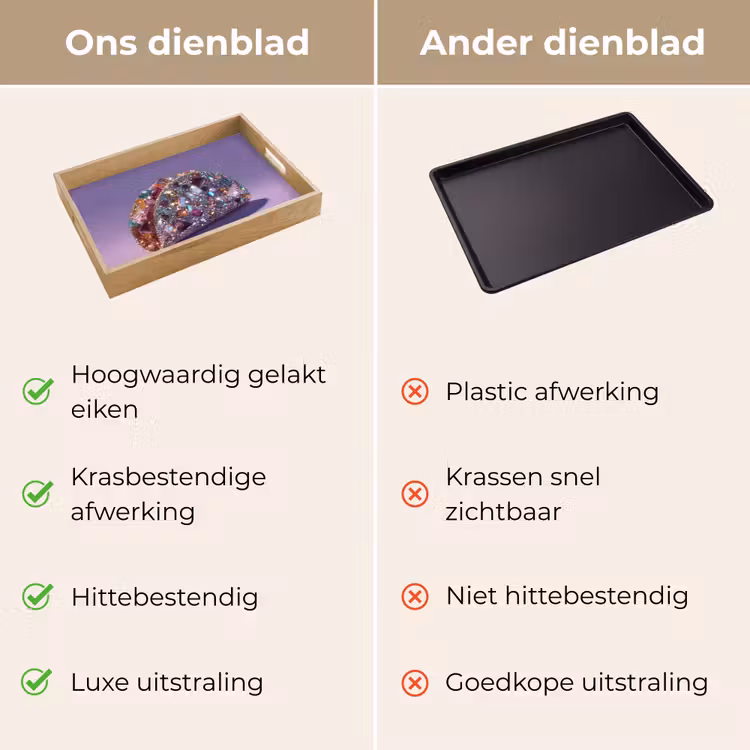 Dienblad - Edelstenen - Glitters - Paars - Kleurrijk — 9