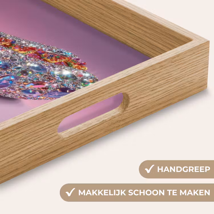 Dienblad - Hotdog - Steentjes - Glitters - Paars — 8