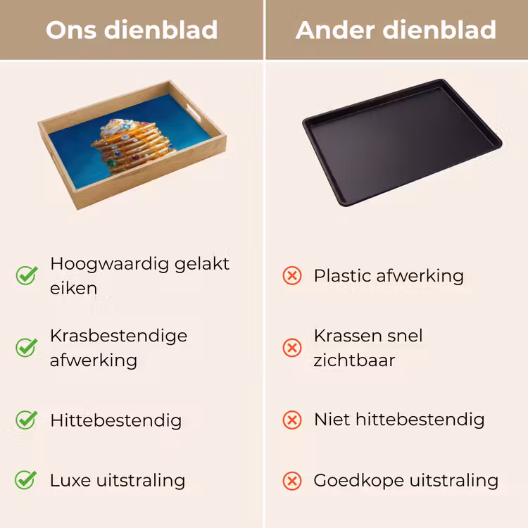 Dienblad - Pannenkoeken - Steentjes - Glitter - Slagroom — 9