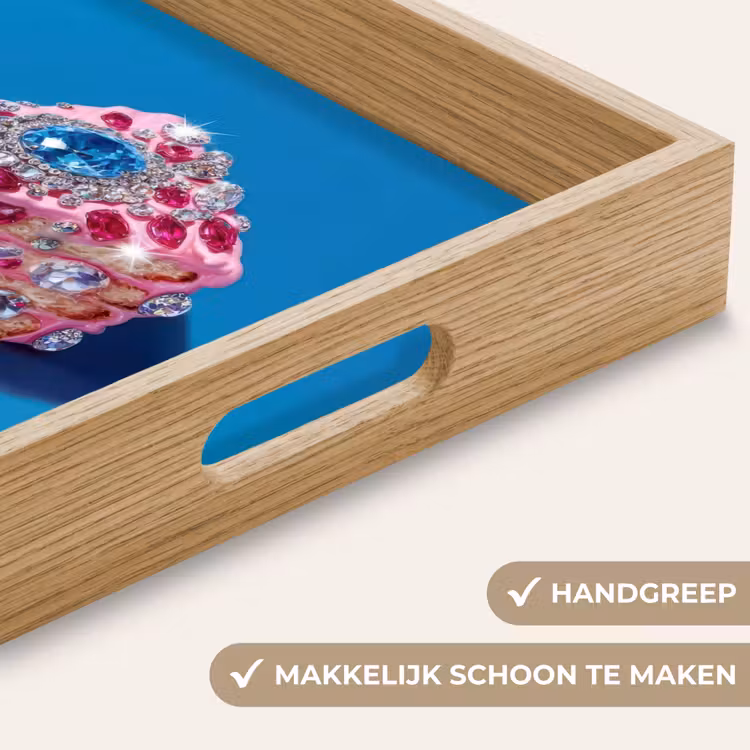 Dienblad - Taart - Edelstenen - Glitters - Roze — 8