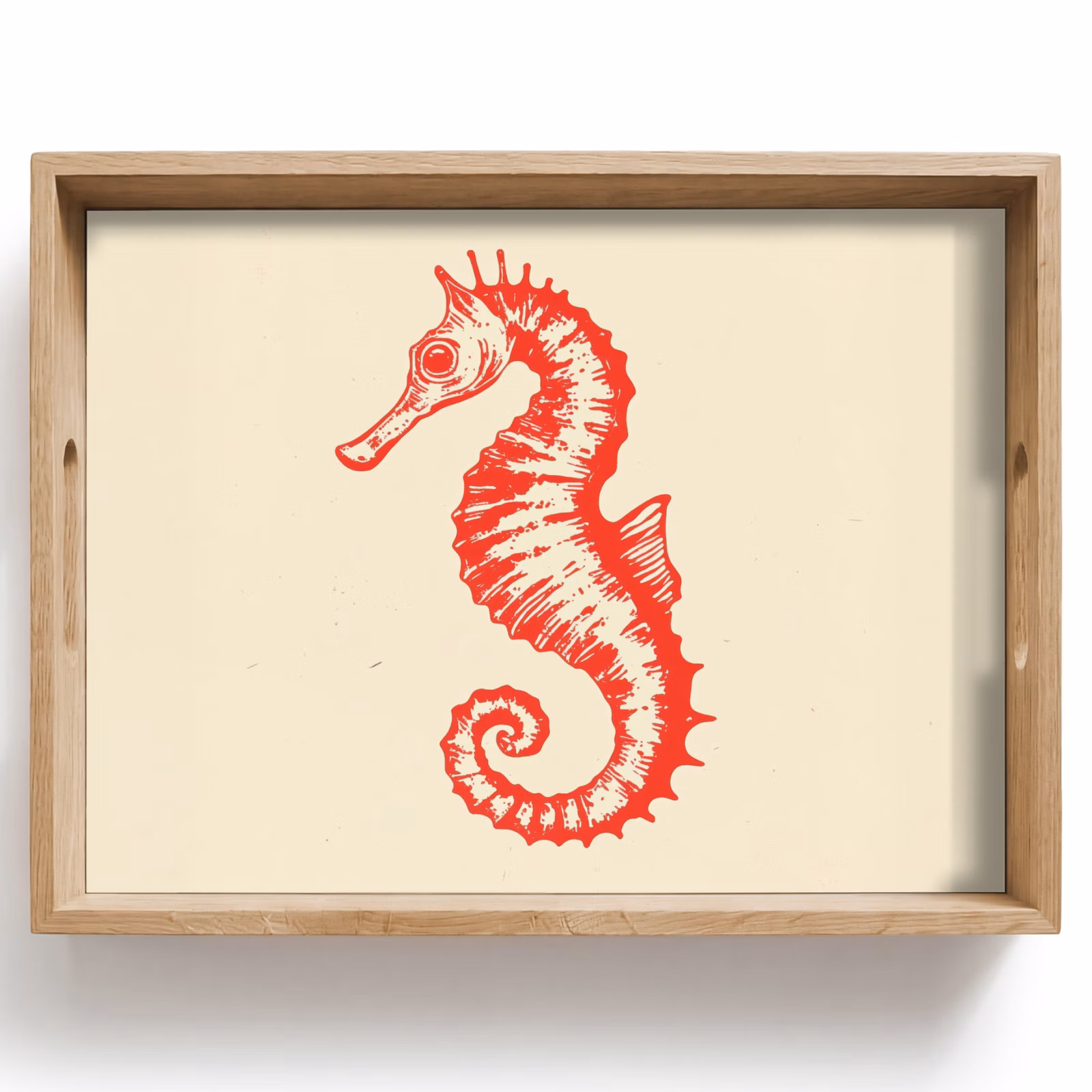 Dienblad - Zeepaardje - Rood - Fijne details — 1