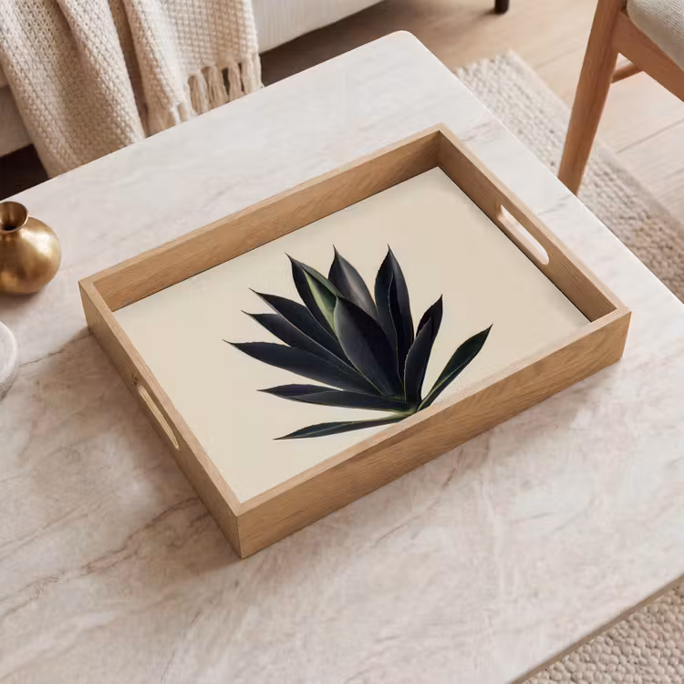 Dienblad - Agaveplant - Symmetrisch - Groen — 2