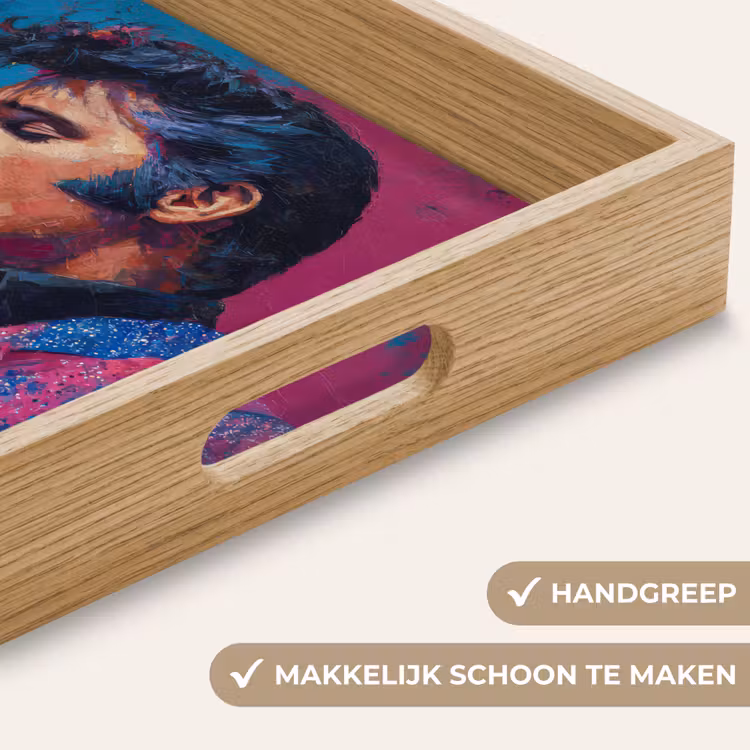 Dienblad - Zingende man - Glitterjas - Microfoon — 8