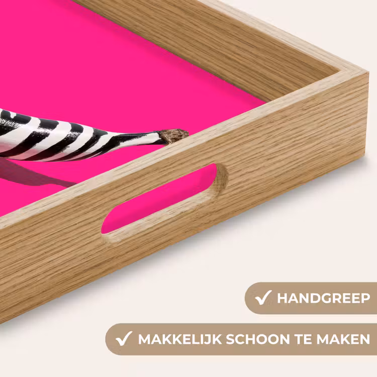 Dienblad - Banaan - Zebraprint - Roze — 8