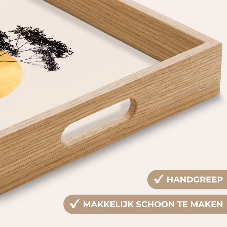Dienblad - Zwarte boom - Gouden cirkel - Heuvel — 8