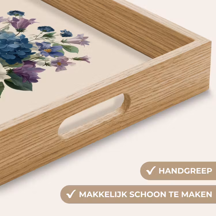 Dienblad - Bloemen - Gedetailleerd - Rust - Realistisch — 8