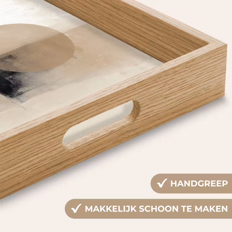 Dienblad - Cirkel - Compositie - Diepte - Beige — 8