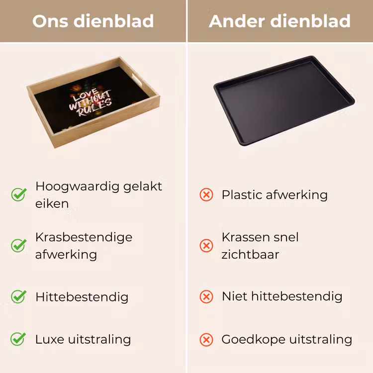 Dienblad - Liefde - Modern - Bloemen — 9