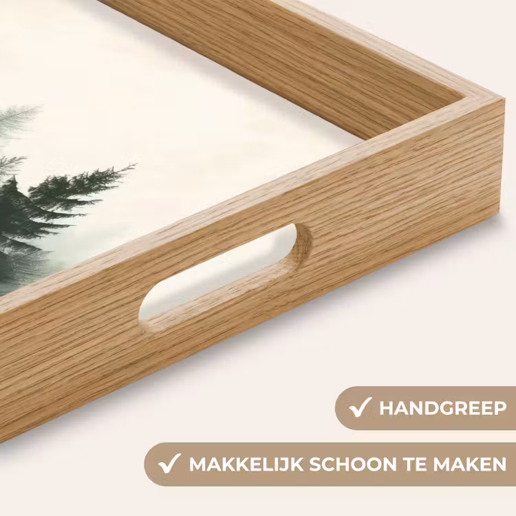 Dienblad - Sparren - Bomen - Groen - Beige — 8