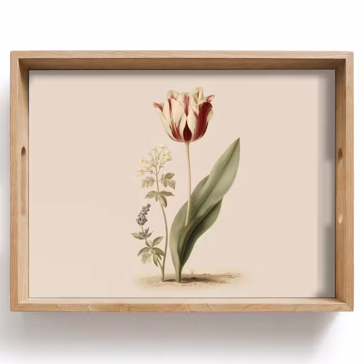 Dienblad - Tulp - Minimalistisch - Beige — 1