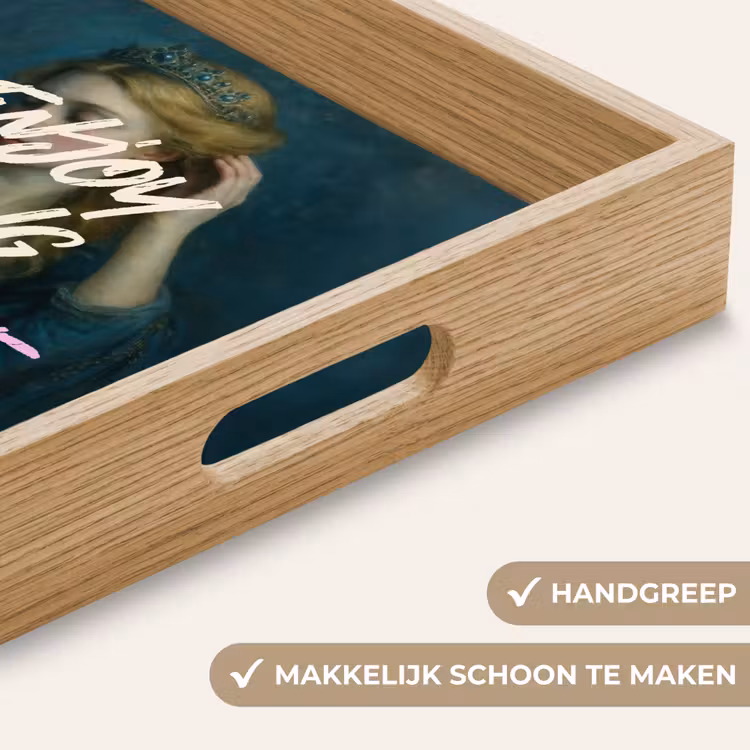 Dienblad - Vrouw - Roos - Quote — 8