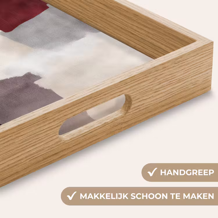 Dienblad - Abstract - Kleurbakken - Rood — 8