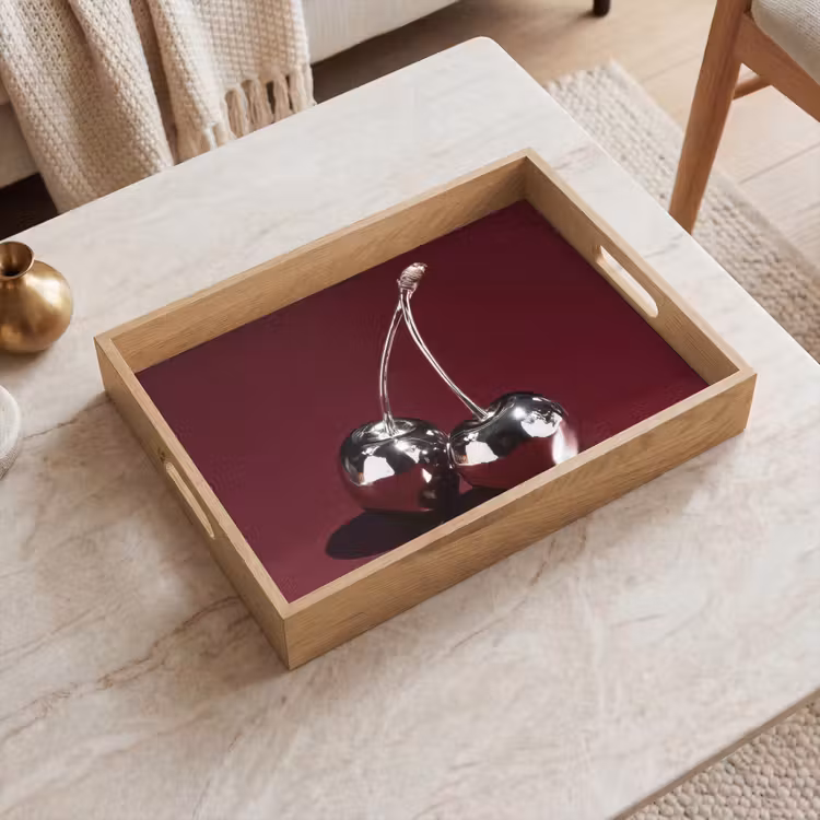 Dienblad - Kersen - Glanzend - Bordeaux — 2