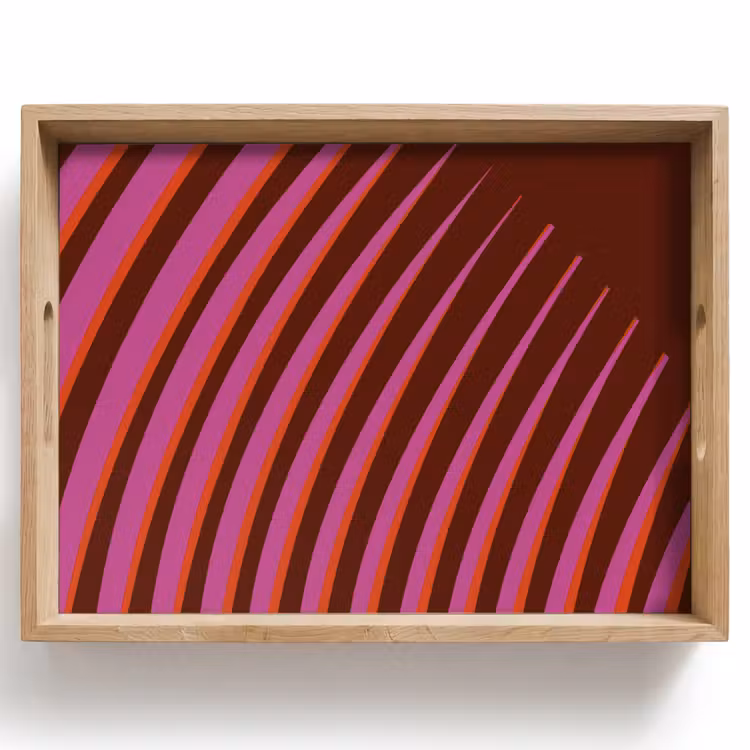 Dienblad - Lijnen - Rood - Beweging — 1