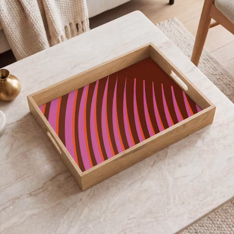 Dienblad - Lijnen - Rood - Beweging — 2