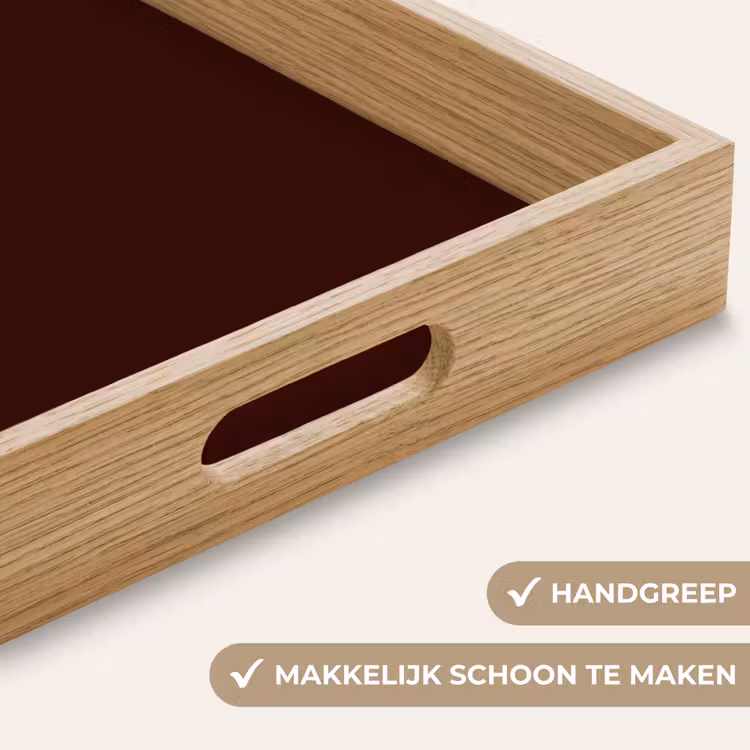 Dienblad - Tekst - Rood - Minimalistisch — 8