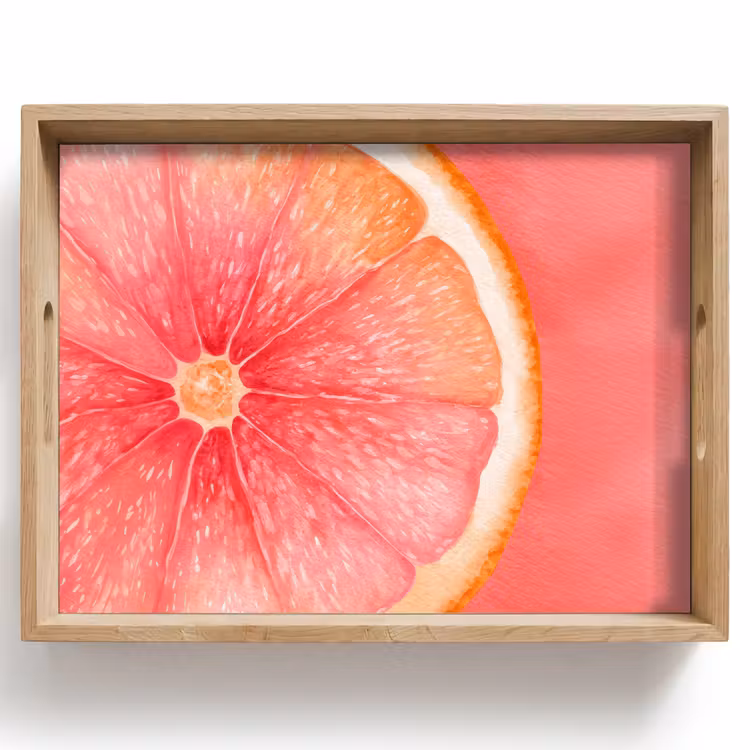 Dienblad - Grapefruit - Roze - Levendig — 1