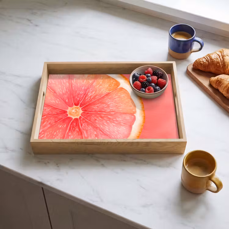 Dienblad - Grapefruit - Roze - Levendig — 3