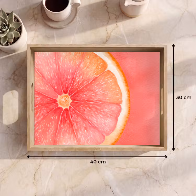 Dienblad - Grapefruit - Roze - Levendig — 7
