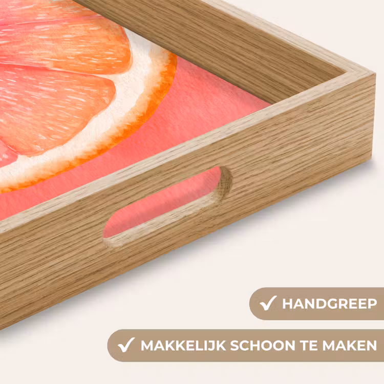 Dienblad - Grapefruit - Roze - Levendig — 8