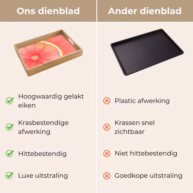 Dienblad - Grapefruit - Roze - Levendig — 9
