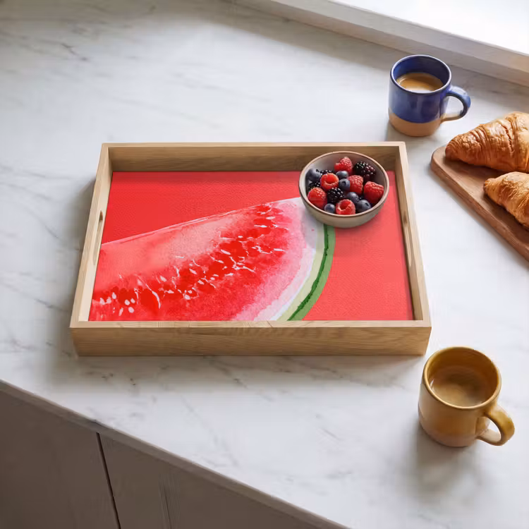 Dienblad - Watermeloen - Rood - Zomers — 3