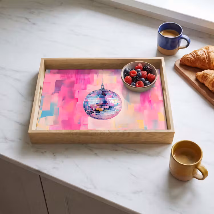 Dienblad - Discobal - Pink - Verf — 3