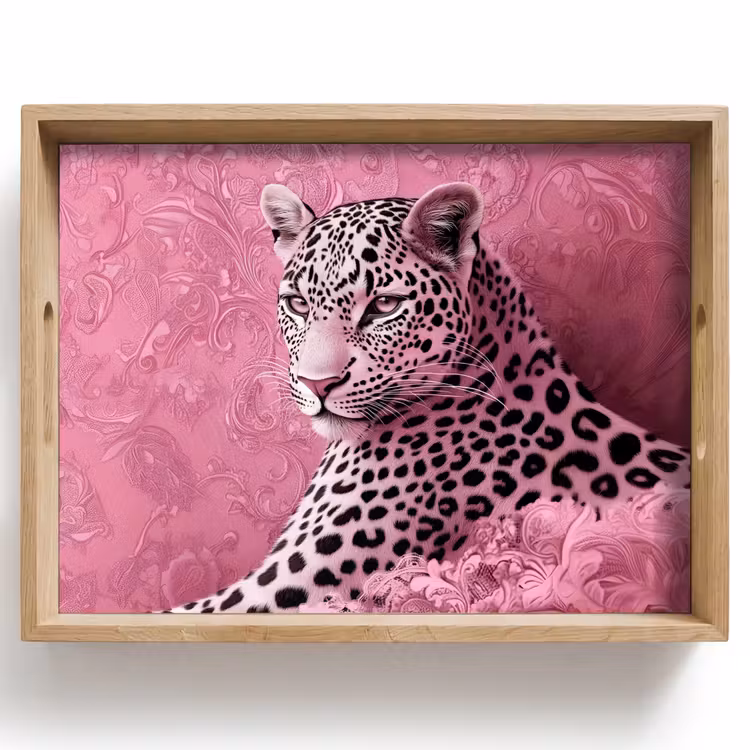 Dienblad - Panter - Luxe - Roze — 1